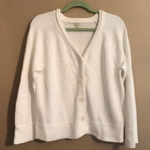 J Jill White Sweater size M